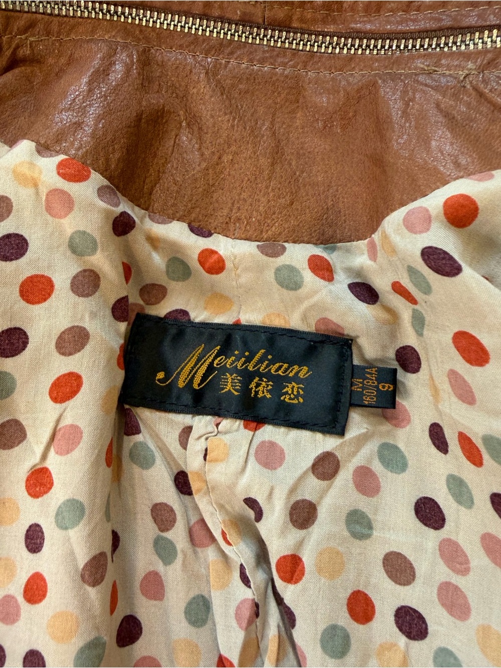 Vintage Lamb Leather Deconstructed Asymmetrical Moto Jacket Detachable Collar - Picture 10 of 10